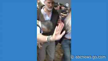 WATCH:  Protesters throw mud at Spain’s King Felipe during visit to flood-hit area