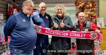 Rock music legend spotted popping into East Lancashire football ground