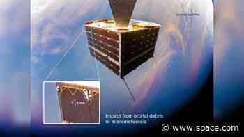Satellite survives impact with object in space, takes selfie to prove it (photos)