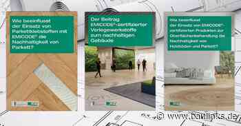 Emissionen aus Werkstoffen und Bauprodukten - Drei Broschüren zum Thema Emicode