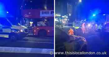 Man rushed to hospital after crash on busy road in Tottenham