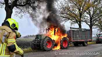 112-nieuws: tractor vliegt in brand • politie zoekt nog naar belager