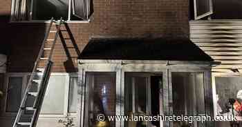 Firefighters rescue woman 60 after fire rips through house in village