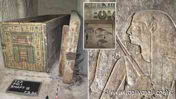 'Extraordinary' burial chamber of an ancient Egyptian priestess is discovered after 4,000 years - as archaeologists uncover a coffin WITHIN another coffin