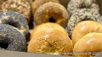 Preparation of Pete's Bagels is a multiday production