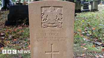 New war grave erected for trench sickness soldier