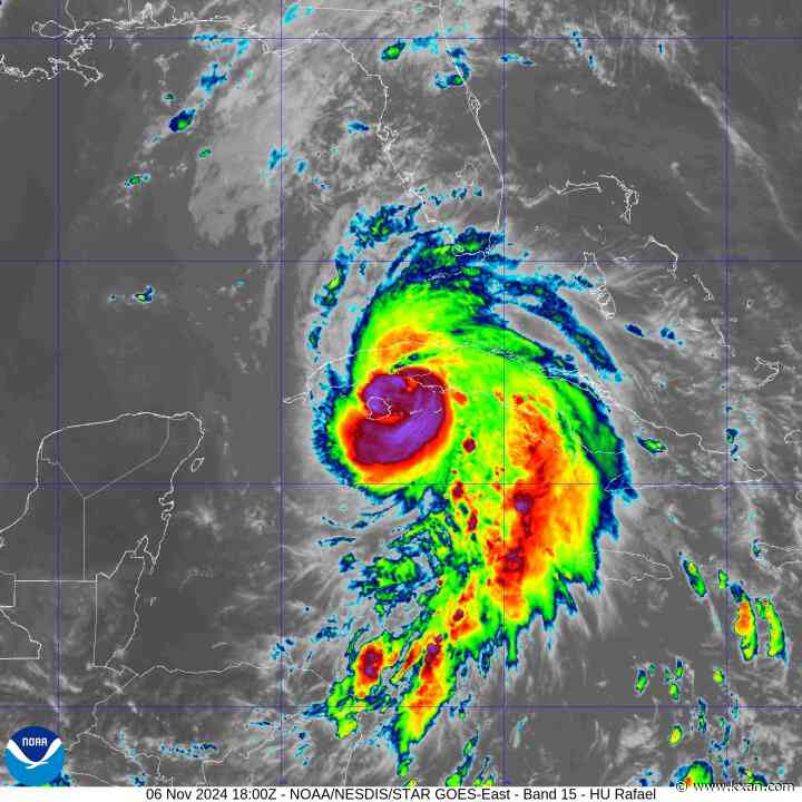 Tropical tracker: Hurricane Rafael becomes a major Cat. 3 hurricane on approach to Cuba