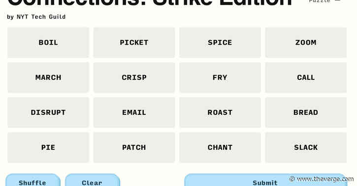 Striking NYT tech workers made a custom Connections so you don’t cross the picket line