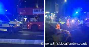Man in his 50s rushed to hospital after being hit by bus in Tottenham
