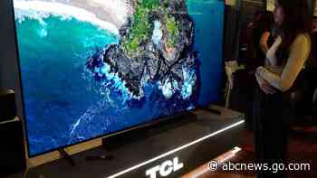 A TV as big as a bed? With the holidays approaching, stores stock more supersize sets