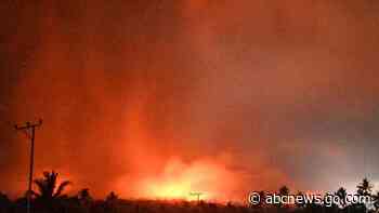 Volcanic eruption burns houses in Indonesia, killing at least 10 people
