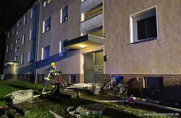 FW Bergheim: Feuerwehr löscht Kellerbrand in Mehrfamilienhaus in Bergheim Laut erster Meldung noch Personen im Gebäude - Niemand verletzt