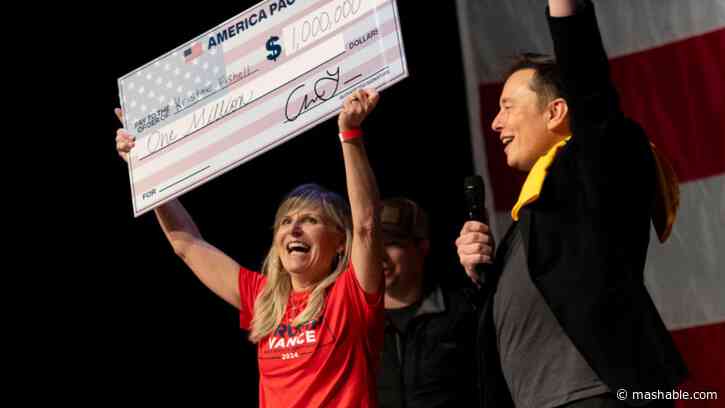 Elon Musk's $1 million election giveaway has provoked a second lawsuit