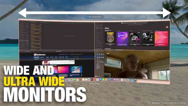 Testing the Vision Pro With New Ultrawide Display Option in visionOS 2.2