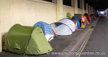 Inside the tunnel dozens of homeless people live in close to London landmark