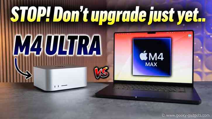 M4 Ultra Mac Studio Leak: Will It CRUSH the M4 Max MacBook Pro?