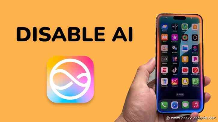 How to Turn Off Apple Intelligence on Your iPhone