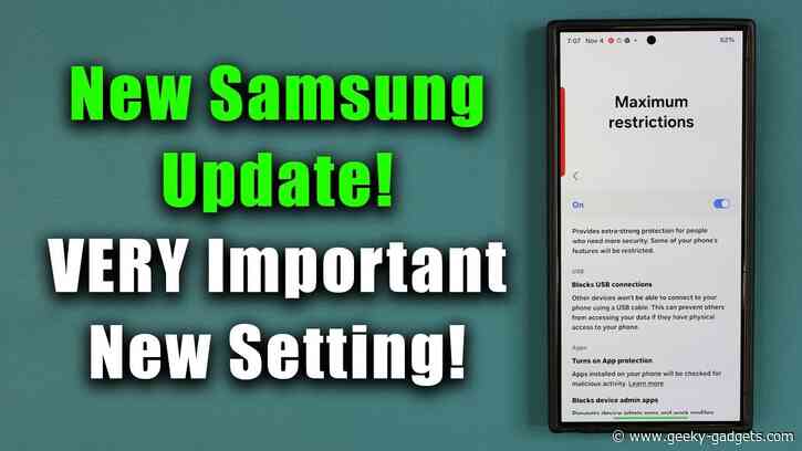 Samsung Just Released a MUST-HAVE Update for Your Galaxy Phone!