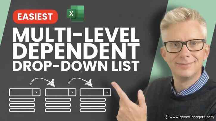 How to Build Excel Multi-Level Drop-Down Lists Easily