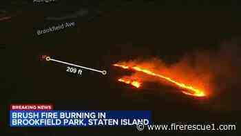 FDNY battles 2-alarm brush fire while NYC is under drought watch