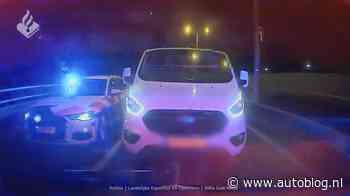 Video: Lachgas-knuppel denkt aan politie te ontkomen