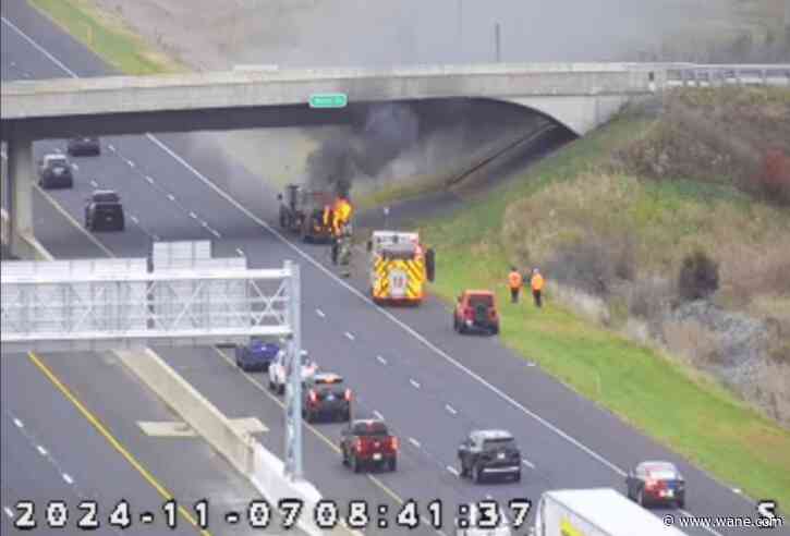 INDOT: I-69 traffic back to normal after vehicle fire