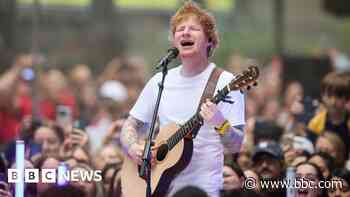 Sheeran's signed guitar to be raffled by school