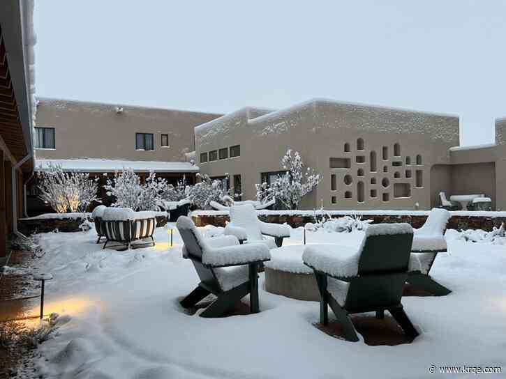 PHOTOS: Snow piles up as winter storm hits New Mexico