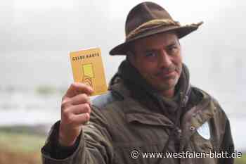 Gelbe Karte vom Ranger für Naturschutz-Sünder