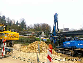 Jetzt geht`s los – Radl-Brücke bei der Adenauerbrücke wird gebaut