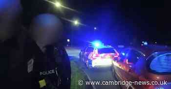 Moment police catch drink driver who crashed into barrier