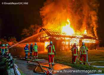 Scheune brennt komplett nieder
