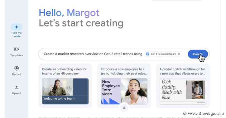 Google rolls out its Gemini AI-powered video presentation app