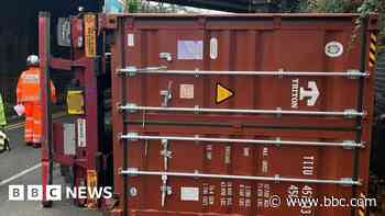 Rail services resume after lorry hits bridge