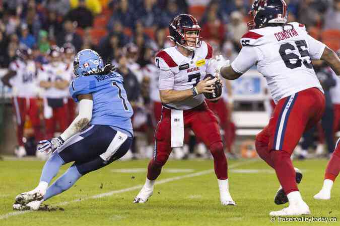Roles reversed: Defending champion Alouettes host Argonauts in East final rematch