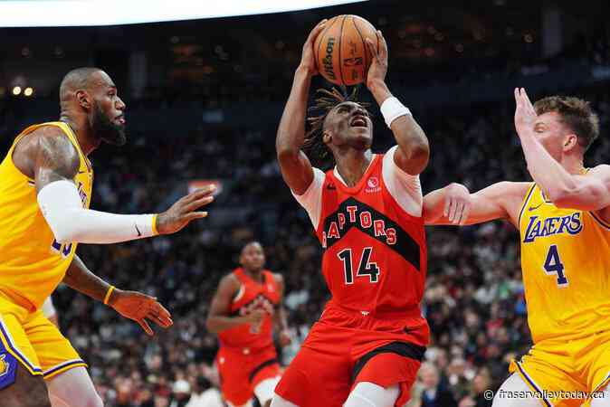 Raptors rookie Ja’Kobe Walter out again after re-spraining shoulder