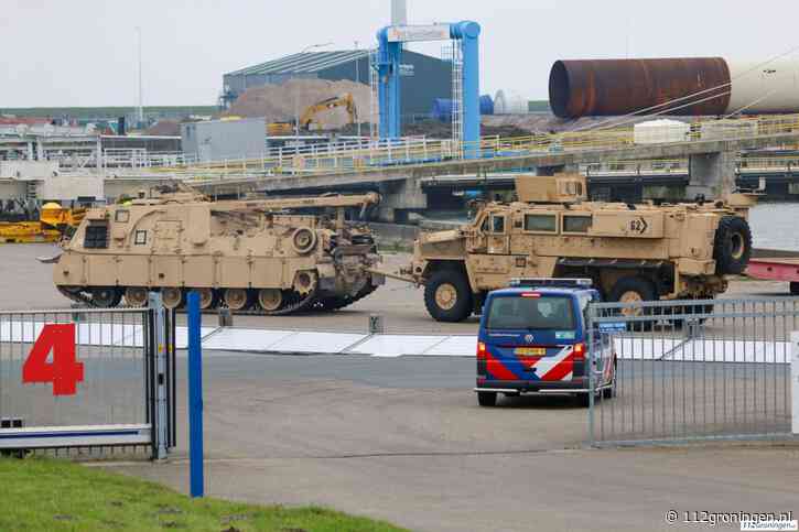 Amerikaanse brigade donderdag aangekomen in de Eemshaven en ze gaan naar Polen
