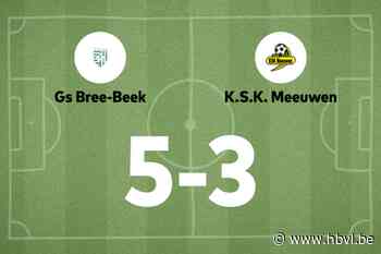 Bree-Beek B wint spektakelwedstrijd van Meeuwen B
