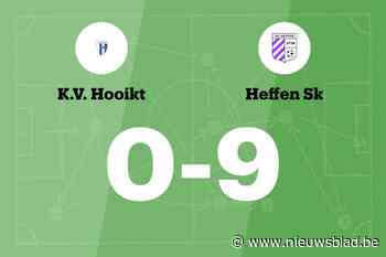 Heffen maakt veel doelpunten uit tegen Hooikt B
