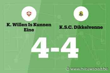 KWIK Eine B speelt thuis gelijk tegen KSC Dikkelvenne B