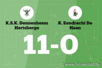 Buitengewoon veel doelpunten bij SKD Hertsberge tegen Eendracht De Haan