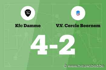 Lastige wedstrijd eindigt in winst voor FC Damme tegen VVC Beernem B