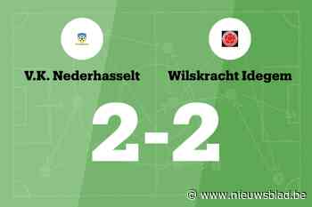 VK Nederhasselt B sleept gelijkspel uit de brand in de thuiswedstrijd tegen Wilskracht Idegem