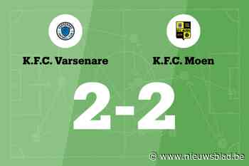 FC Varsenare speelt thuis gelijk tegen FC Moen
