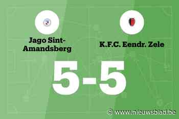 Eendracht Zele sleept gelijkspel uit de brand in de uitwedstrijd tegen Jago St.-Amandsberg