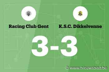 RC Gent sleept gelijkspel uit de brand in de thuiswedstrijd tegen KSC Dikkelvenne