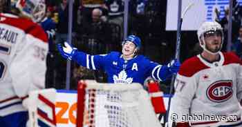 Maple Leafs down Canadiens for third straight win