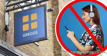 London Greggs bans customers wearing headphones or using phones