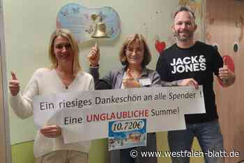 Spendenaktion zugunsten der Kinder-Onkologie