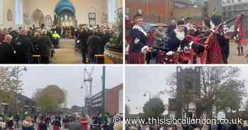 In pictures: Dagenham Girl Pipers' last ever performance at Remembrance parade